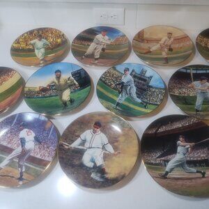Vintage Baseball Collector Plates Set – 11 Bradford Exchange / Danbury Mint